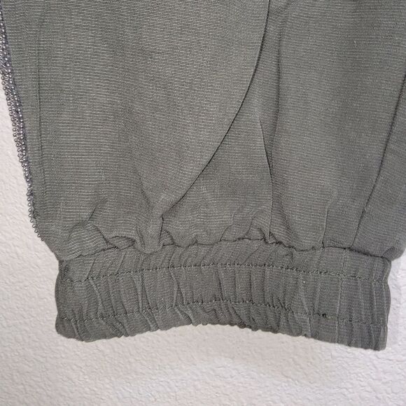 Zara olive green Rhinestone stripe jogger pants size Medium - Picture 4 of 5